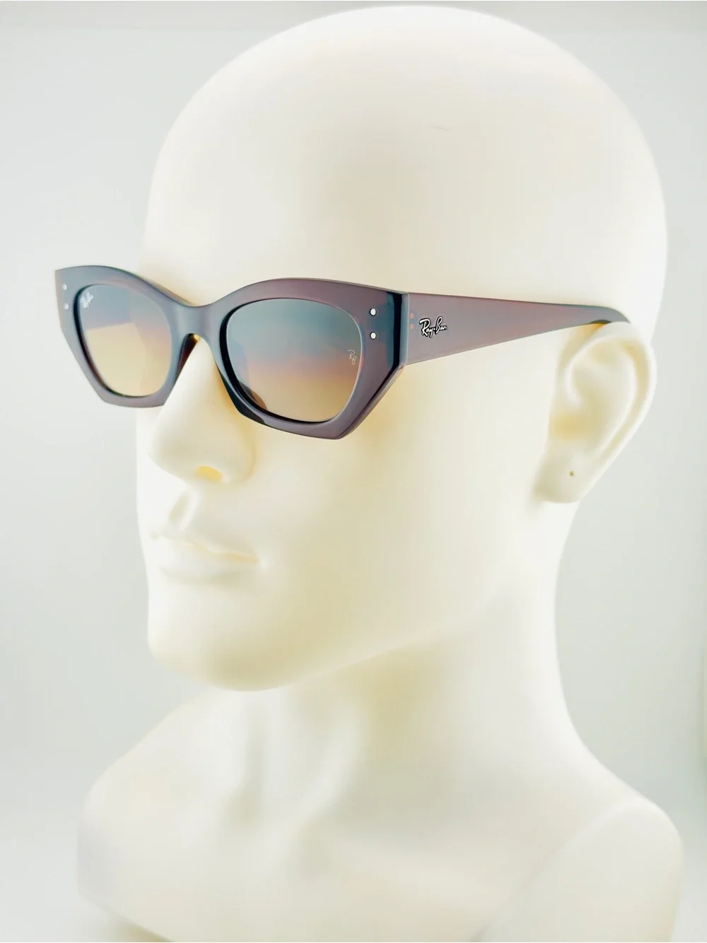Ray-Ban Zena Bio Based Sunglasses RB4430 Polished Rusty Brown Frame Brown Lenses - Picture 1 of 15